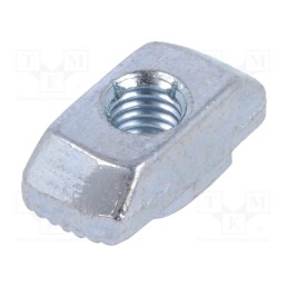 10 pcs : GN 505-8-M5-MB - Nut, for profiles, Width of the groove: 8mm, steel, zinc, T-slot