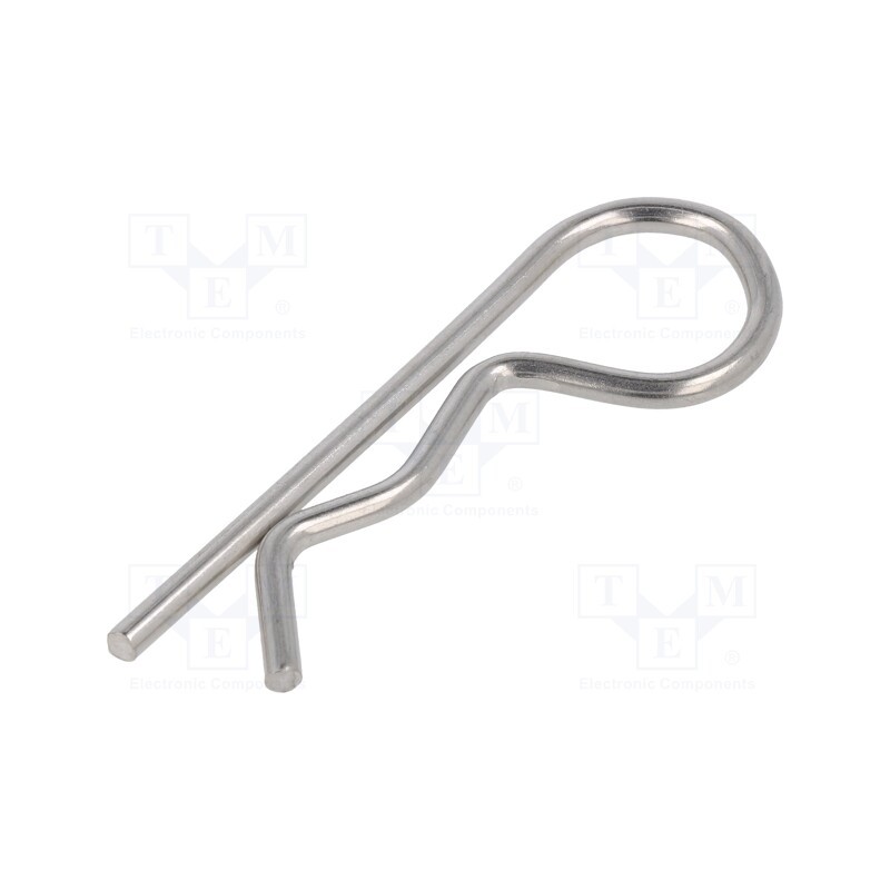 10 pcs : GN 1024-NI-3-E - Cotter pin, stainless steel, Ø: 3mm, L: 72mm, Shaft dia: 10÷16mm