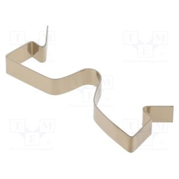 10 pcs : KC-195 - Retaining spring, L: 44mm, H: 16.3mm, natural