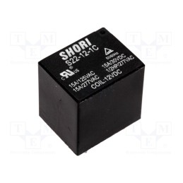 10 pcs : S22-12-1C - Relay: electromagnetic, SPDT, Ucoil: 12VDC, Icontacts max: 16A