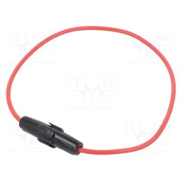 10 pcs : LPC-08B-18R - Fuse holder, cylindrical fuses, 5x20mm, Imax: 10A, Contacts: brass