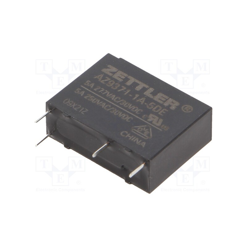 10 pcs : AZ9371-1A-5D - Relay: electromagnetic, SPST-NO, Ucoil: 5VDC, 5A, 5A/277VAC, PCB