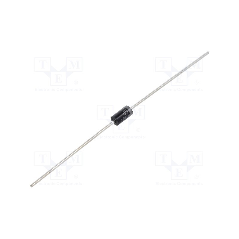 10 pcs : 1N4007GP - Diode: rectifying, THT, 1kV, 1A, , Ifsm: 30A, DO41, Ir: 50uA
