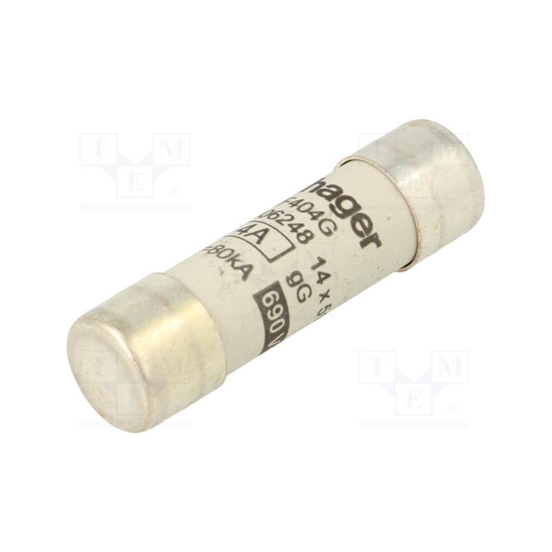 10 pcs : LF404G - Fuse: fuse, gG, 4A, 690VAC, cylindrical,industrial, 14x51mm