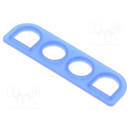 10 pcs : 794273-1 - Profile gasket, Universal MATE-N-LOK, 6.35mm, PIN: 4, Layout: 1x4