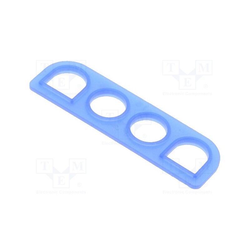 10 pcs : 794273-1 - Profile gasket, Universal MATE-N-LOK, 6.35mm, PIN: 4, Layout: 1x4