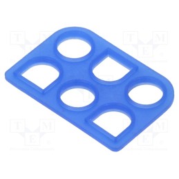 10 pcs : 794275-1 - Profile gasket, Universal MATE-N-LOK, 6.35mm, PIN: 6, Layout: 2x3