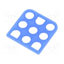 10 pcs : 794277-1 - Profile gasket, Universal MATE-N-LOK, 6.35mm, PIN: 9, Layout: 3x3