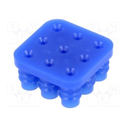 10 pcs : 794278-1 - Gasket for wire, Universal MATE-N-LOK, 6.35mm, PIN: 9, Layout: 3x3