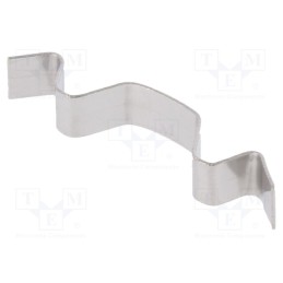 10 pcs : KC-225 - Retaining spring, L: 16.4mm, H: 4mm, natural