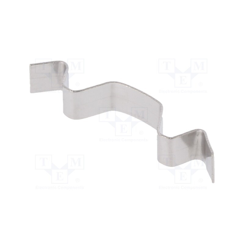 10 pcs : KC-225 - Retaining spring, L: 16.4mm, H: 4mm, natural