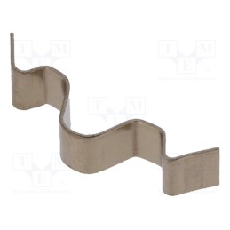 10 pcs : KC-205 - Retaining spring, L: 12.5mm, H: 4mm, natural