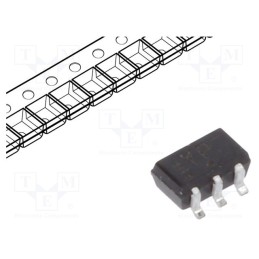 10 pcs : 74LVC1G157GW,125 - IC: digital, multiplexer, Ch: 1, IN: 2, CMOS,TTL, SMD, SC88, LVC