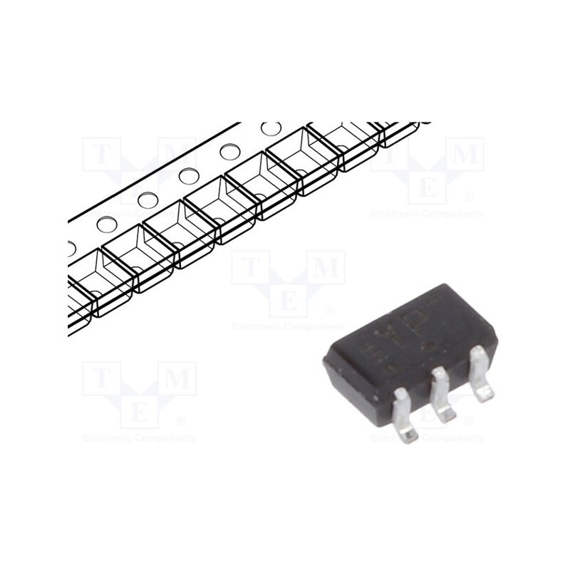 10 pcs : 74LVC1G157GW,125 - IC: digital, multiplexer, Ch: 1, IN: 2, CMOS,TTL, SMD, SC88, LVC