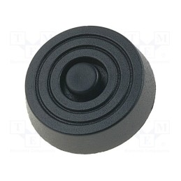 50 pcs : FF-11 - Quick mounting foot, black, polyetylene, A: 10mm, B: 31.5mm