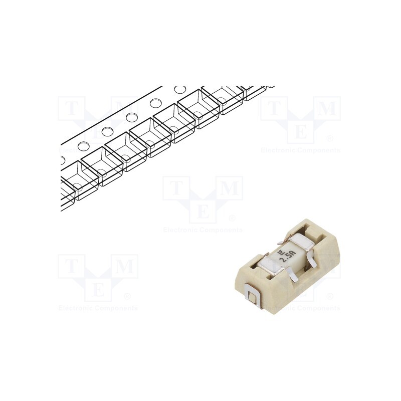 10 pcs : 015402.5DR - Fuse: fuse, quick blow, 2.5A, 125VAC, 125V, 125VDC, SMD, 154