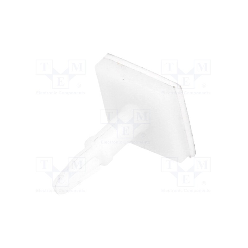 50 pcs : FIX-JSS-11.5 - PCB distance, polyamide, L: 11.5mm, self-adhesive, natural
