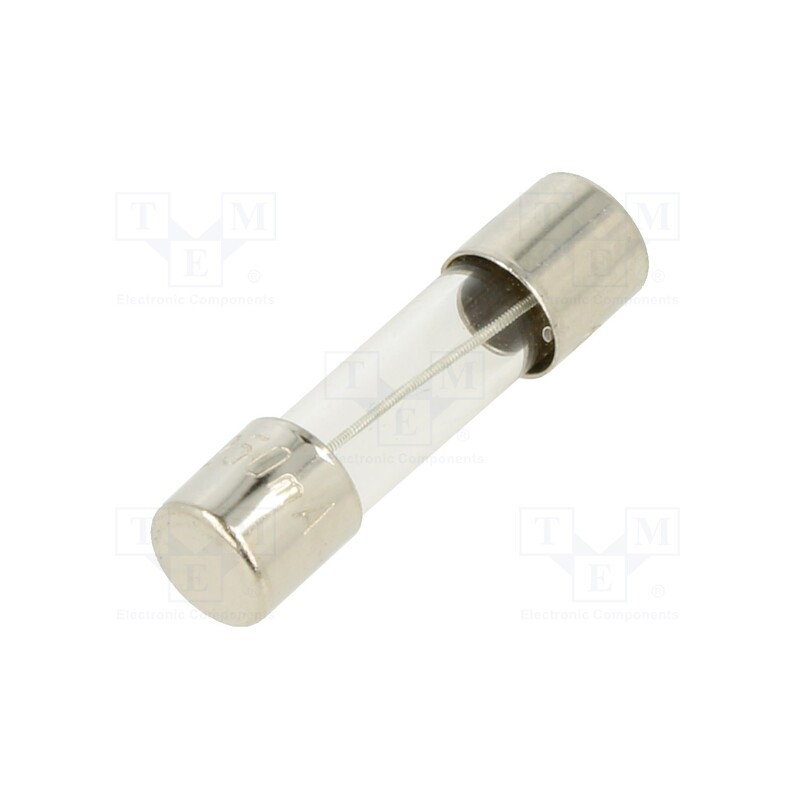 20 pcs : TSC-250MA - Fuse: fuse, time-lag, 250mA, 250VAC, glass, 5x20mm, brass, TSC, bulk