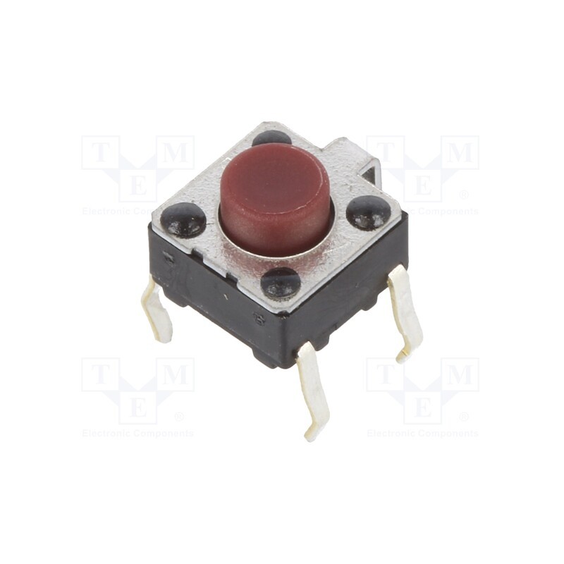 10 pcs : EVQPBG05R - Microswitch TACT, SPST-NO, Pos: 2, 0.2A/15VDC, THT, none, 2.6N, 5mm