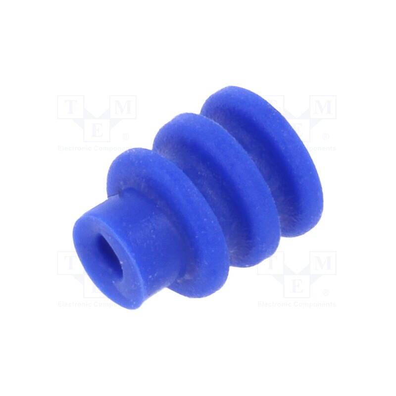 20 pcs : 794758-1 - Gasket for wire, Mini Universal MATE-N-LOK, 4.14mm, blue