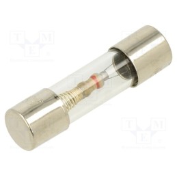 20 pcs : TSC-125MA - Fuse: fuse, time-lag, 125mA, 250VAC, glass, 5x20mm, brass, TSC, bulk