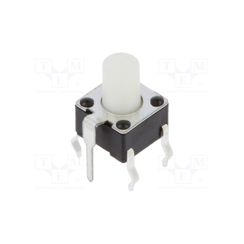 10 pcs : 2-1825955-2 - Microswitch TACT, SPST-NO, Pos: 2, 0.05A/24VDC, THT, none, 1.6N