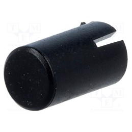 10 pcs : AP22909-BR - Button, round, black, PS909L-22