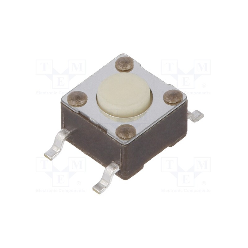 10 pcs : FSM2JSMAA - Microswitch TACT, SPST-NO, Pos: 2, 0.05A/24VDC, SMT, none, 2.55N