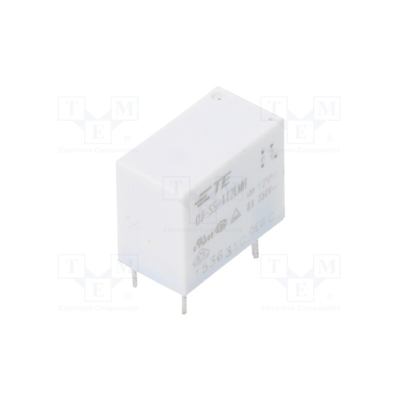 10 pcs : 2-1419129-5 - Relay: electromagnetic, SPST-NO, Ucoil: 12VDC, 8A, 8A/250VAC, PCB