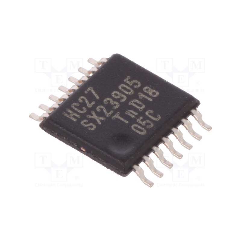 10 pcs : 74HC27PW,112 - IC: digital, NOR, Ch: 3, IN: 3, CMOS, SMD, TSSOP14, 2÷6VDC, -40÷125°C