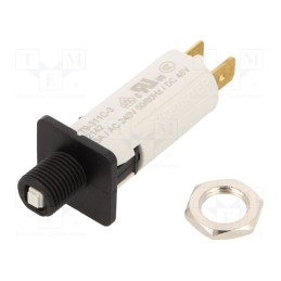 10 pcs : 4404.0049 - Circuit breaker, 240VAC, 48VDC, 4A, SPST, on panel,screw, 1.5kV