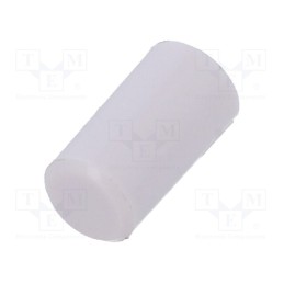 10 pcs : 1RWHT - Button, none, Ø5.08x9.05mm, 9.05mm, round, round, white, white