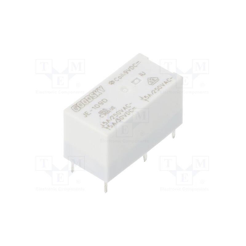 10 pcs : JE-109D - Relay: electromagnetic, SPDT, Ucoil: 9VDC, Icontacts max: 5A, PCB