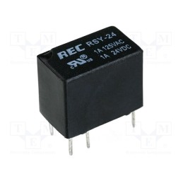 10 pcs : RSY-24 - Relay: electromagnetic, SPDT, Ucoil: 24VDC, Icontacts max: 1A, PCB