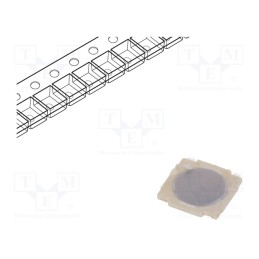 10 pcs : SKRMABE010 - Microswitch TACT, SPST, Pos: 2, 0.05A/12VDC, SMT, 2.6N, 0.4mm, round