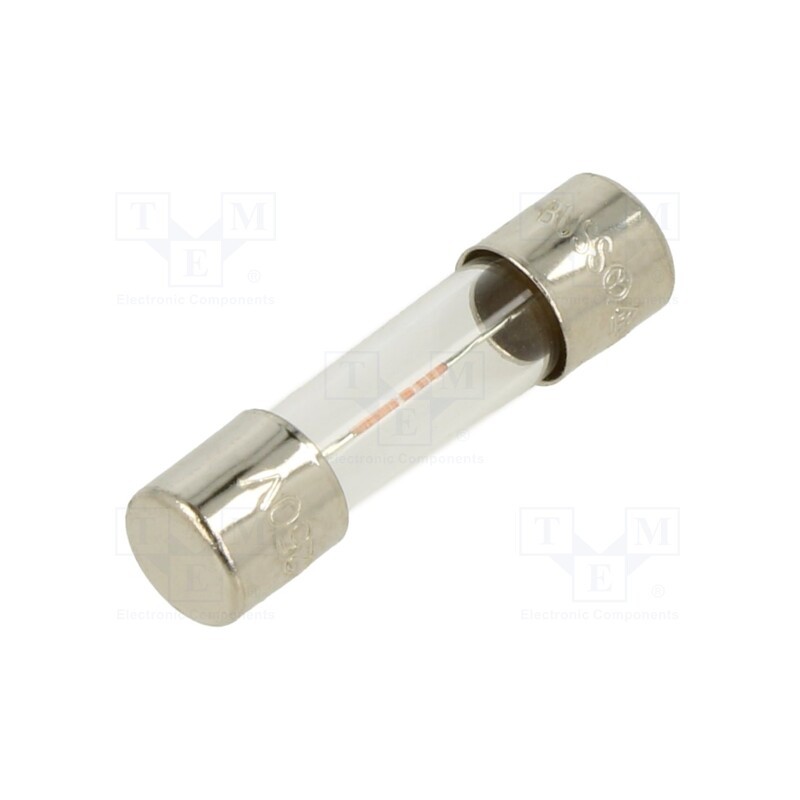 10 pcs : BK-S506-50-R - Fuse: fuse, time-lag, 50mA, 250VAC, cylindrical,glass, 5x20mm, S506