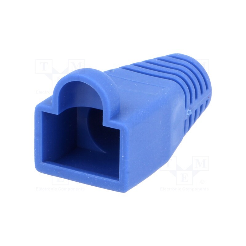 10 pcs : 795-601303 - RJ45 plug boot, 6mm, blue