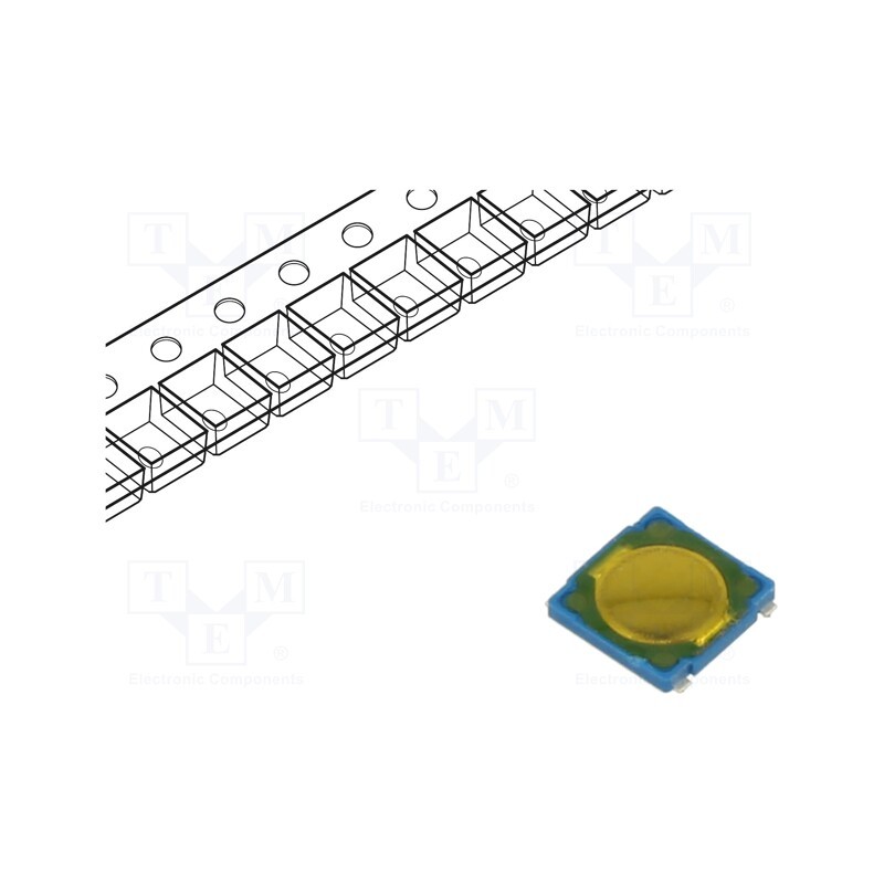 10 pcs : PTS530GM055SMTRLFS - Microswitch TACT, SPST-NO, Pos: 2, 0.05A/12VDC, SMT, none, 1.6N
