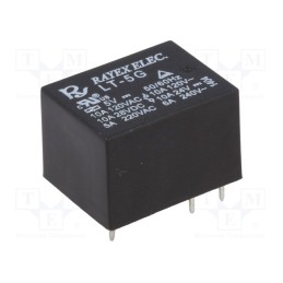 10 pcs : LT-05G - Relay: electromagnetic, SPDT, Ucoil: 5VDC, Icontacts max: 10A, PCB