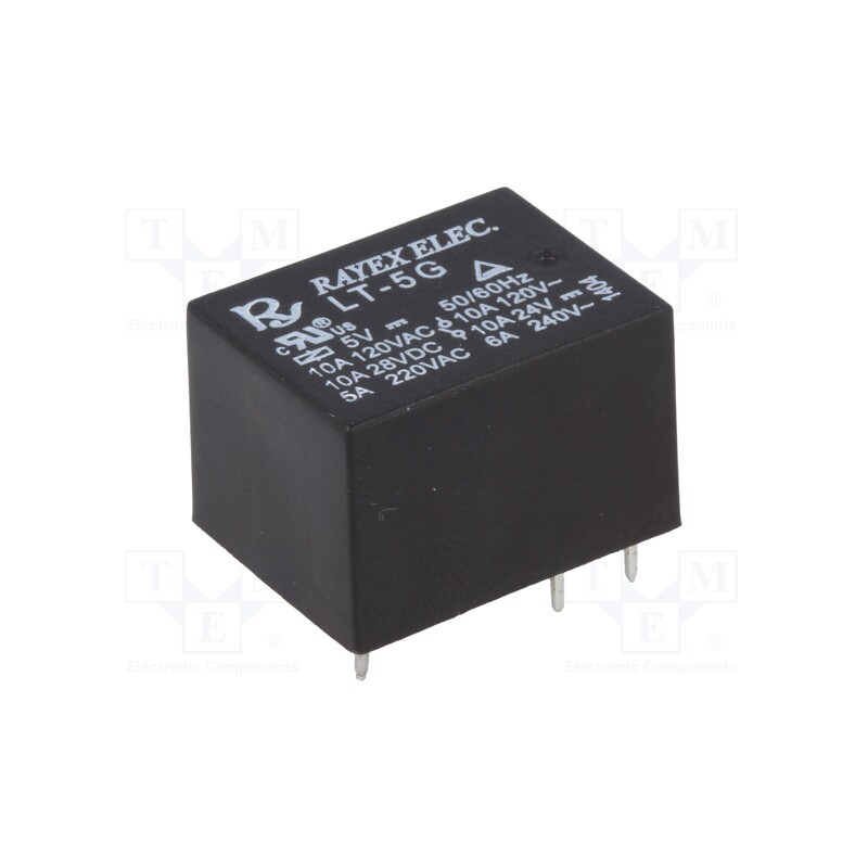 10 pcs : LT-05G - Relay: electromagnetic, SPDT, Ucoil: 5VDC, Icontacts max: 10A, PCB