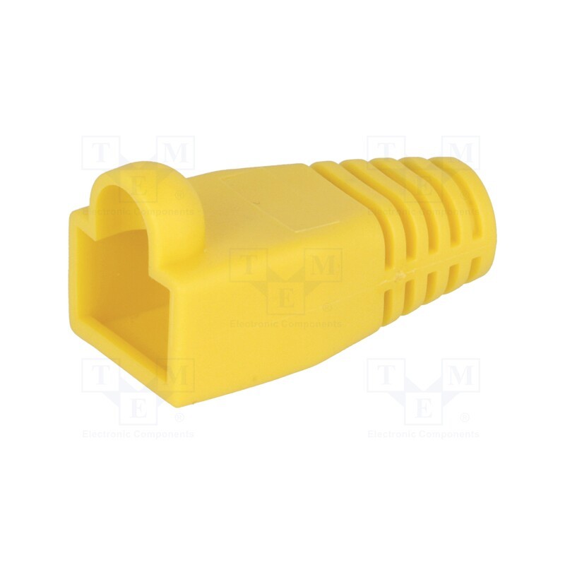 10 pcs : 795-601305 - RJ45 plug boot, 6mm, yellow