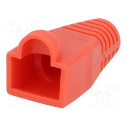 10 pcs : 795-601306 - RJ45 plug boot, 6mm, red