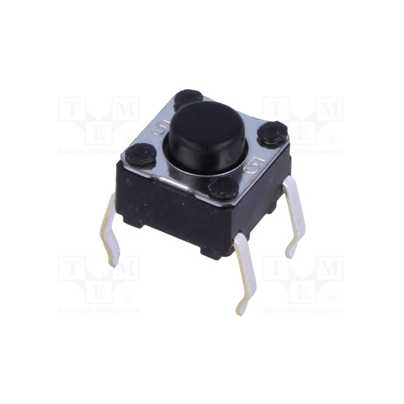 10 pcs : B3F-1020 - Microswitch TACT, SPST-NO, Pos: 2, 0.05A/24VDC, THT, none, 0.98N
