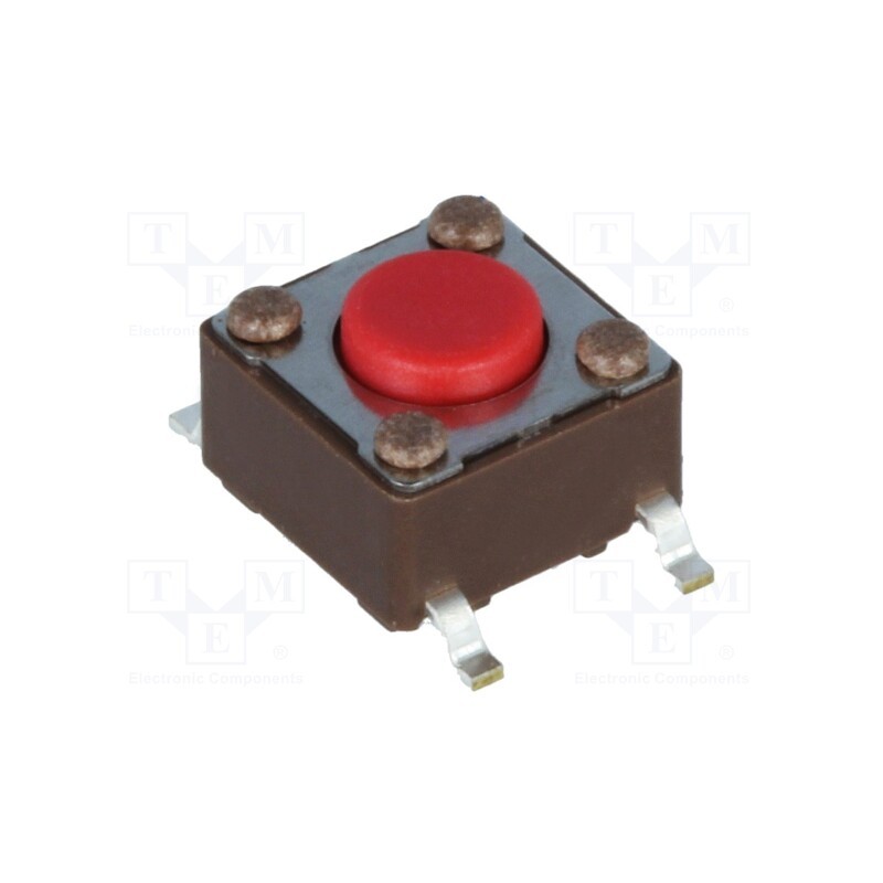 10 pcs : DTSM-61R-V-B - Microswitch TACT, SPST-NO, Pos: 2, 0.05A/12VDC, SMT, none, 2.6N