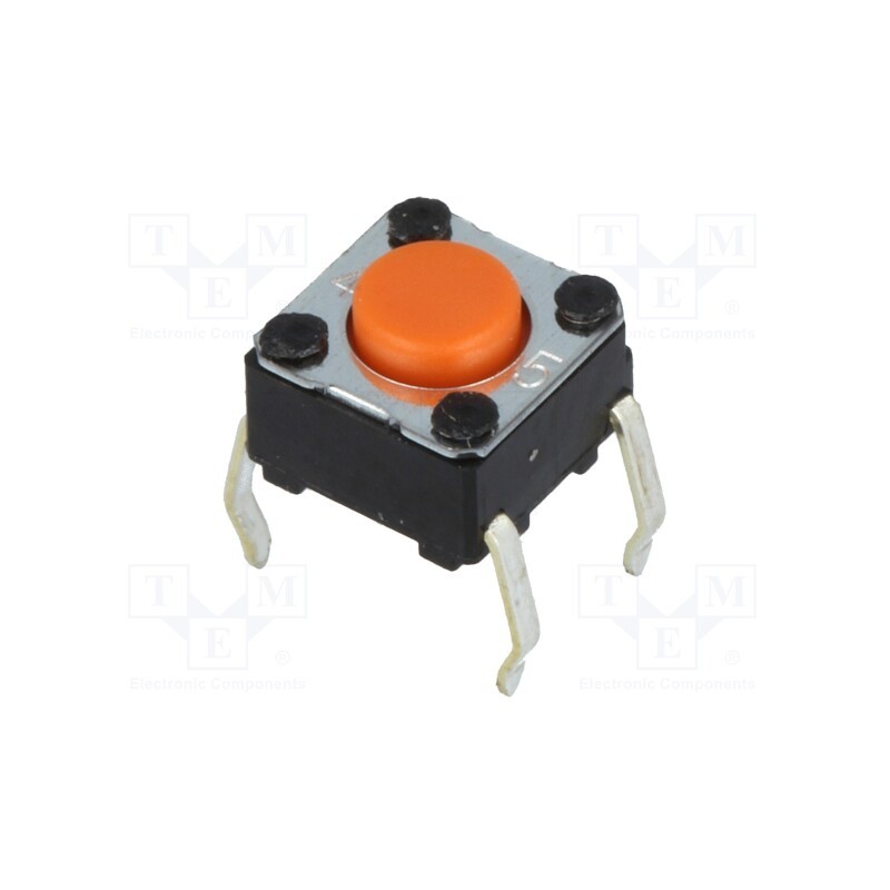10 pcs : B3F-1005 - Microswitch TACT, SPST-NO, Pos: 2, 0.05A/24VDC, THT, none, 2.55N