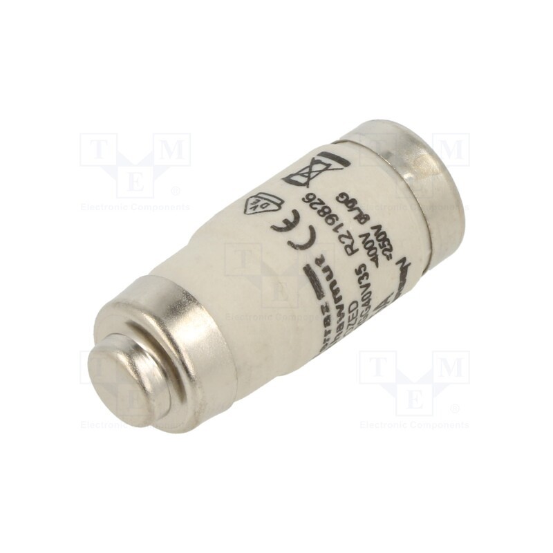 10 pcs : D02GG40V35 - Fuse: fuse, gG, 35A, 400VAC, 250VDC, industrial, D02