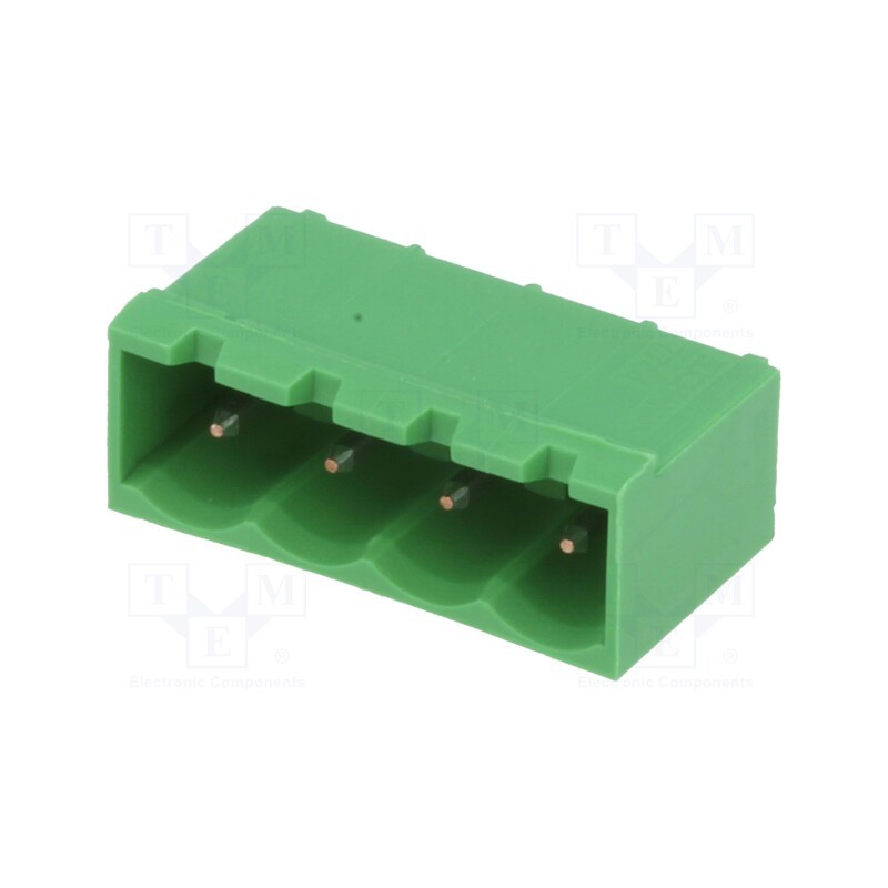 10 pcs : 796636-4 - Pluggable terminal block, Contacts ph: 5.08mm, ways: 4, straight