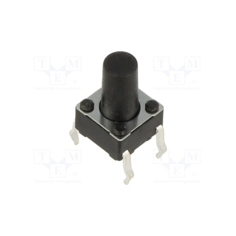 10 pcs : PTS645SL952 LFS - Microswitch TACT, SPST-NO, Pos: 2, 0.05A/12VDC, THT, none, 1.3N
