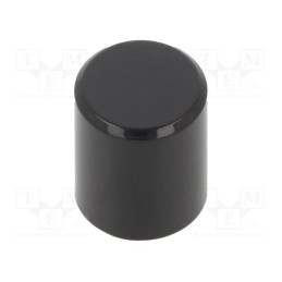 10 pcs : TAGBLK - Button, none, Ø8.8x10.5mm, 10.5mm, round, round, black, black