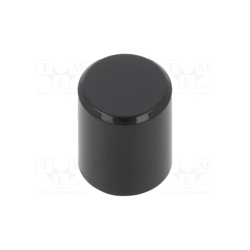10 pcs : TAGBLK - Button, none, Ø8.8x10.5mm, 10.5mm, round, round, black, black